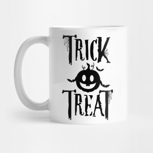 Halloween Trick or Treat - Black Color Font Mug